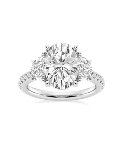 Saks Fifth Avenue Women's Build Your Own Collection Platinum & Three Stone Lab Grown Diamond Engagement Ring In 7 Tcw