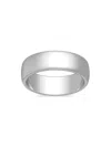 Saks Fifth Avenue Women's Build Your Own Collection Platinum Band Ring In 6 Mm