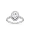 Saks Fifth Avenue Women's Build Your Own Collection 14k White Gold Lab Grown Diamond Halo Engagement Ring In 2 Tcw
