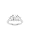 Saks Fifth Avenue Women's Build Your Own Collection Platinum Three Stone Lab Grown Diamond Engagement Ring In 4 Tcw