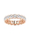 Saks Fifth Avenue Women's Build Your Own Collection Rose Gold Lab Grown Diamond Channel Eternity Ring In 4 Tcw