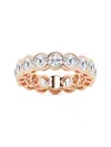 Saks Fifth Avenue Women's Build Your Own Collection Rose Gold Lab Grown Diamond Channel Eternity Ring In 5 Tcw