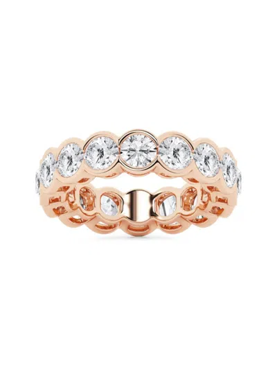 Saks Fifth Avenue Women's Build Your Own Collection Rose Gold Lab Grown Diamond Channel Eternity Ring In 5 Tcw