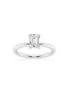 Saks Fifth Avenue Women's Build Your Own Collection White Gold & Emerald Cut Diamond Solitaire Engagement Ring In 1 Tcw