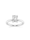 Saks Fifth Avenue Women's Build Your Own Collection White Gold & Emerald Cut Diamond Solitaire Engagement Ring In 1.5 Tcw