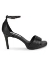 Saks Fifth Avenue Women's Callie 90mm Metallic Stiletto Sandals In Black