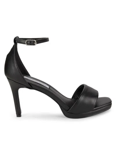 Saks Fifth Avenue Women's Callie 90mm Metallic Stiletto Sandals In Black