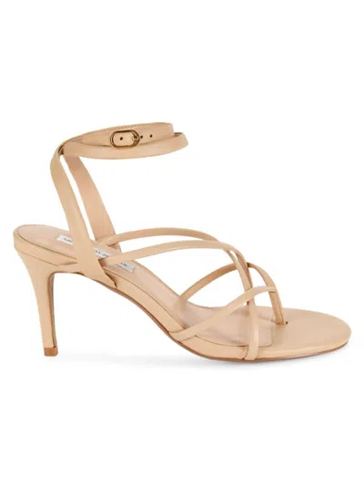 Saks Fifth Avenue Women's Carmen Leather Stiletto Sandals In Nude Smooth