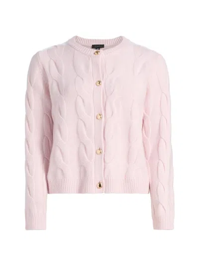 Saks Fifth Avenue Women's Cashmere Cable-knit Cardigan In Pink