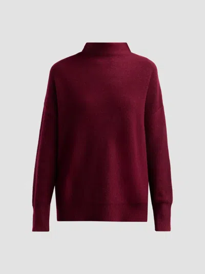 Saks Fifth Avenue Women's Cashmere Drop-shoulder Turtleneck Sweater In Red