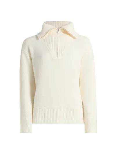 Saks Fifth Avenue Women's Cashmere Extended Polo Collar Sweater In Neutral