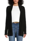 Saks Fifth Avenue Women's Cashmere Open-front Cardigan In Black