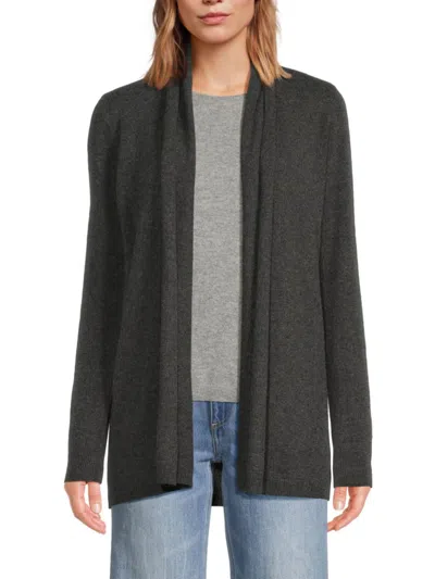 Saks Fifth Avenue Women's Cashmere Open-front Cardigan In Black