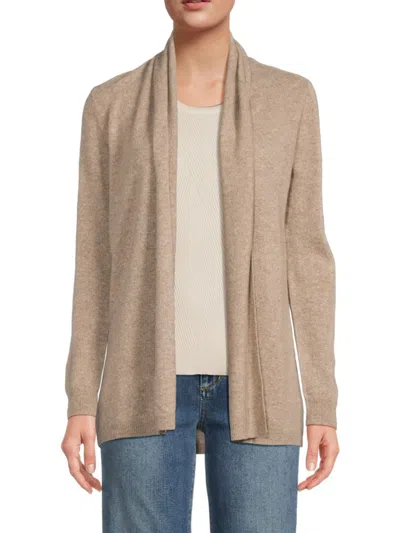 Saks Fifth Avenue Women's Cashmere Open-front Cardigan In Brown