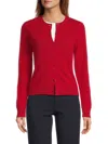 Saks Fifth Avenue Women's Cashmere Open-front Cardigan In Red