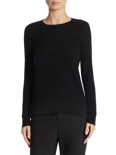 Saks Fifth Avenue Women's Cashmere Roundneck Sweater In Ebony