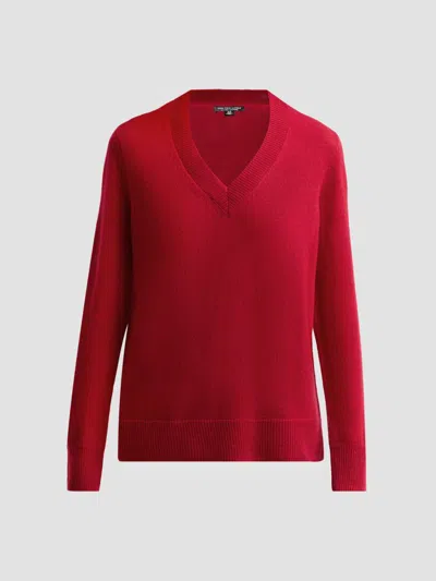 Saks Fifth Avenue Women's Cashmere V-neck Sweater In Red