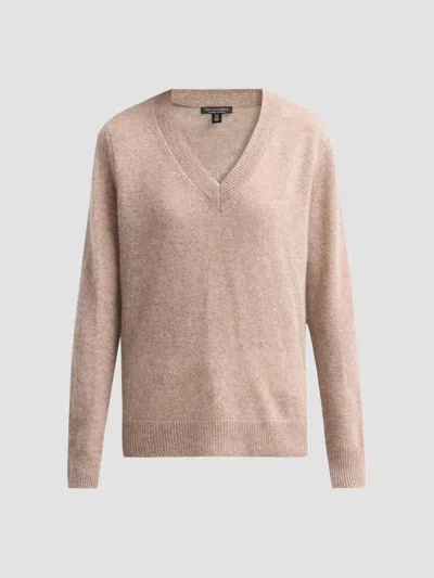 Saks Fifth Avenue Women's Cashmere V-neck Sweater In Neutral