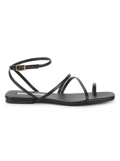 Saks Fifth Avenue Women's Catania Strappy Metallic Flat Sandals