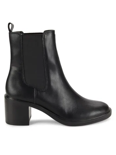 Saks Fifth Avenue Women's Chloe 55mm Stacked Heel Ankle Boots In Black