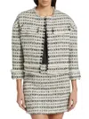 Saks Fifth Avenue Women's Christie Cropped Tweed Jacket In Boucle White