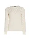SAKS FIFTH AVENUE WOMEN'S COLLECTION COTTON-BLEND POINTELLE SWEATER