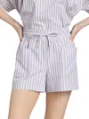 Saks Fifth Avenue Women's Cotton Drawstring Shorts In Blue