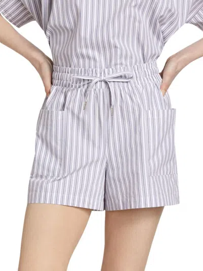 Saks Fifth Avenue Women's Cotton Drawstring Shorts In Blue