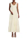 Shop Saks Fifth Avenue Women's Cotton Tiered Midi-dress