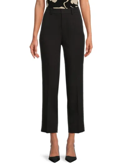 Saks Fifth Avenue Women's Crop Straight Leg Pants In Black