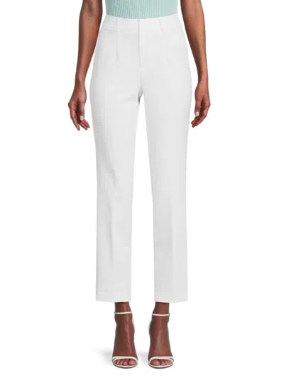 Saks Fifth Avenue Women's Crop Straight Leg Pants In White