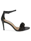 Saks Fifth Avenue Women's Crystal Knot Strap Sandals In Black