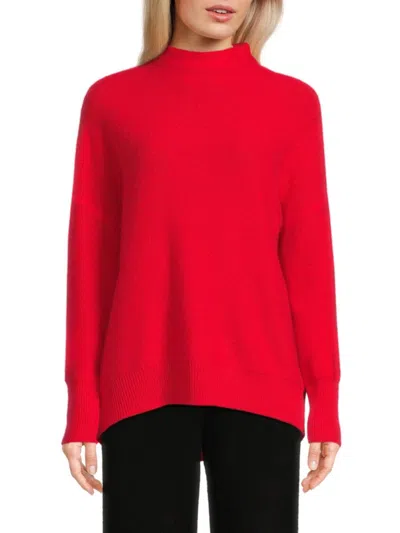 Saks Fifth Avenue Women's Drop Shoulder 100% Cashmere Sweater In Rouge