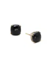Saks Fifth Avenue Women's Eclipse 14k Yellow Gold & Onyx Stud Earrings In Yellow Gold