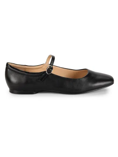 Saks Fifth Avenue Women's Emma Leather Ballet Flats In Black