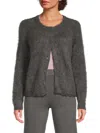 Saks Fifth Avenue Women's Express Seam Cropped Button Cardigan In Gray