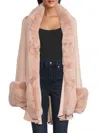 Saks Fifth Avenue Women's Faux Rabbit Cardigan In Soft Pink