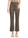 Saks Fifth Avenue Women's Flora Full-length Flare-leg Ponte Pants In Brown