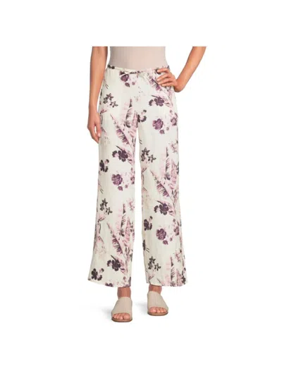 Saks Fifth Avenue Women's Floral 100% Linen Pants