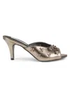 Saks Fifth Avenue Women's Giulia Embellished Sandals In Silver