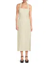 Saks Fifth Avenue Women's Halter 100% Linen Midi-dress
