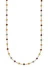 SAKS FIFTH AVENUE WOMEN'S HERCO 14K YELLOW GOLD & MULTI STONE STATION NECKLACE