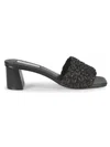 Saks Fifth Avenue Women's Ivy Floral Textured Sandals In Black