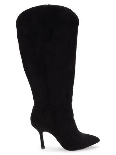 Saks Fifth Avenue Women's Iza Faux Suede Knee High Boots In Black