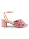 Saks Fifth Avenue Women's Kindra 64mm Block-heel Bow Sandals In Light Rose