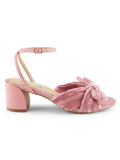 Saks Fifth Avenue Women's Kindra 64mm Block-heel Bow Sandals In Light Rose