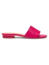 Saks Fifth Avenue Women's Leather Flat Sandals In Bright Pink