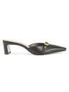 Saks Fifth Avenue Women's Leather Mules In Black