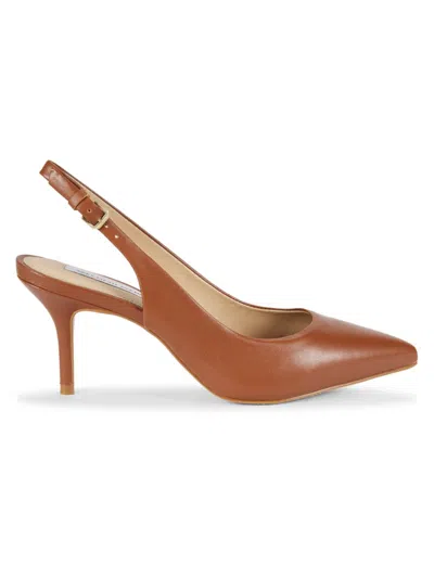 Saks Fifth Avenue Women's Leather Slingback Pumps In Tan