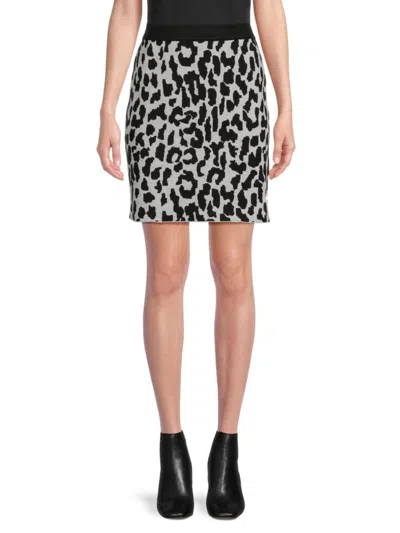 Saks Fifth Avenue Women's Leopard Print Mini Skirt In Leopard Multi